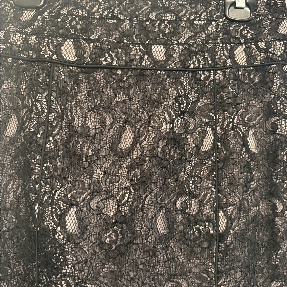 TWO H&M Black and Gray Lace Pencil Skirt - Picture 8 of 14